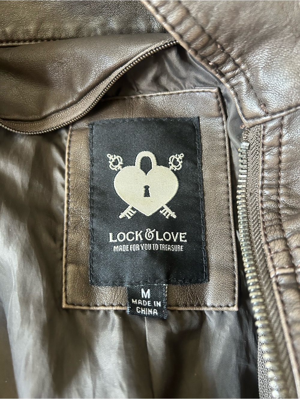 Vintage Brown Leather Bomber Jacket - Picture 2 of 3
